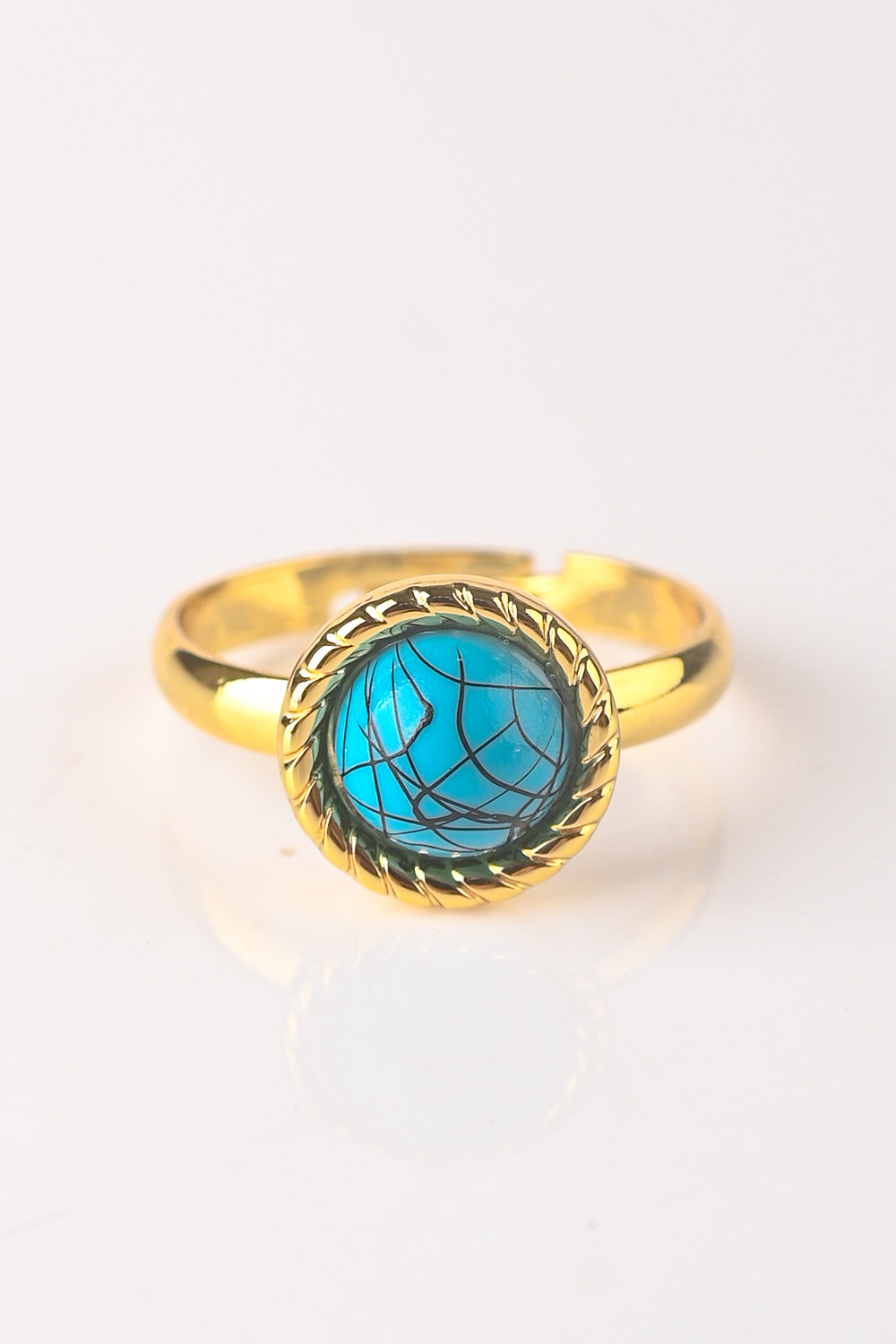 CZ-294 | Blue Ball Ring