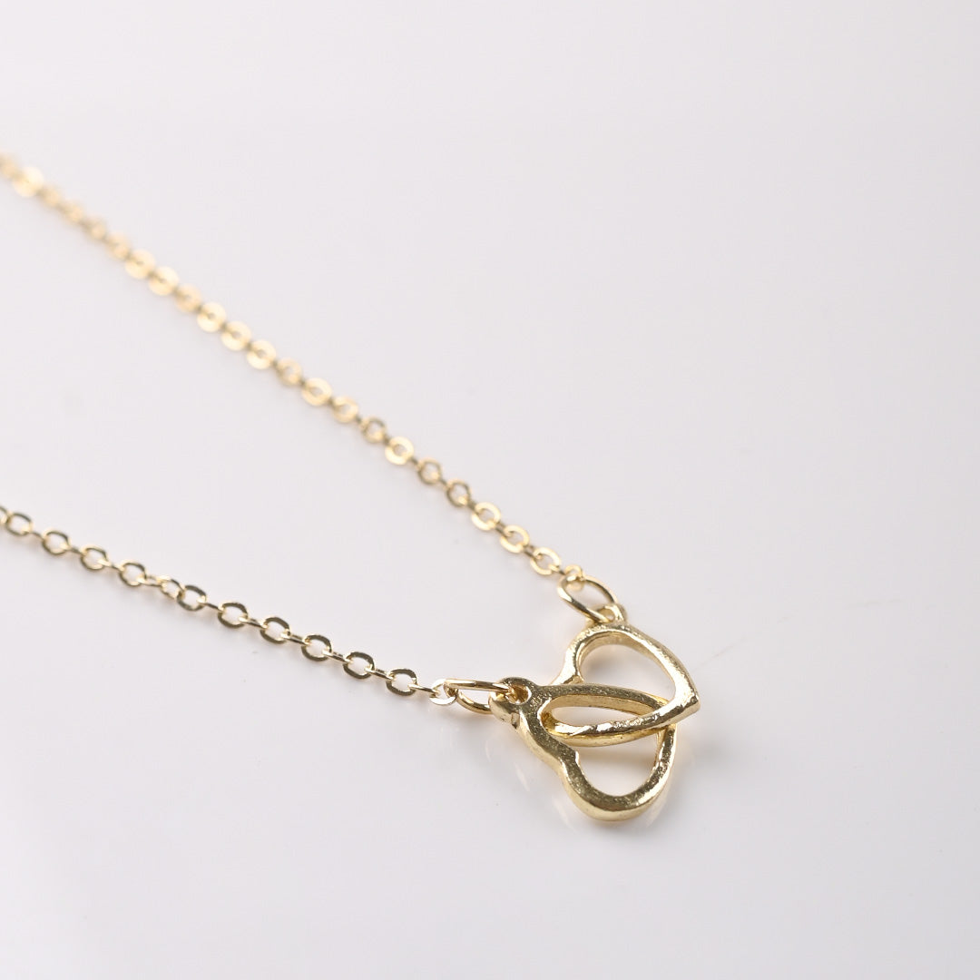 CZ-206 | Double Heart Necklace