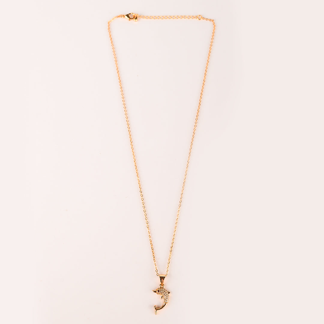 CZ-270 | Golden Shark Pendant