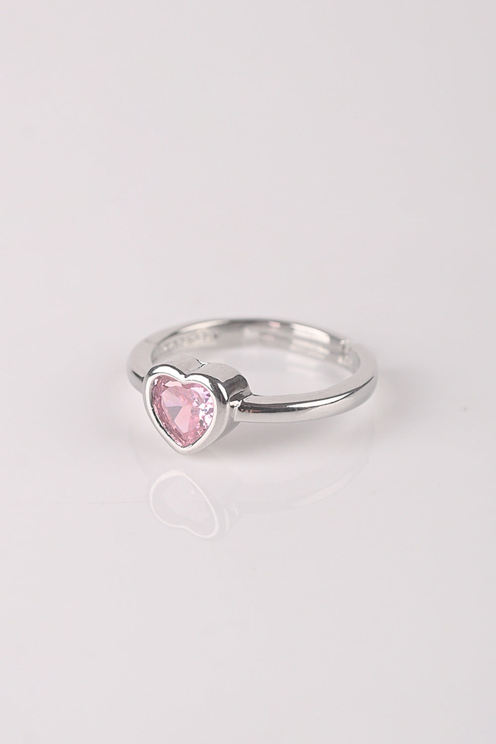 CZ-280 | Pink Heart Ring