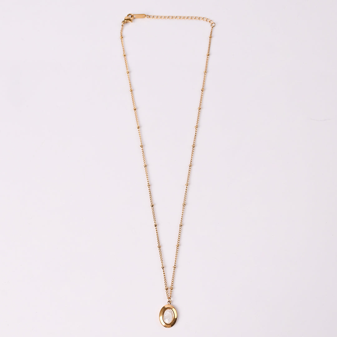 CZ-125 | Oval Shape Necklace