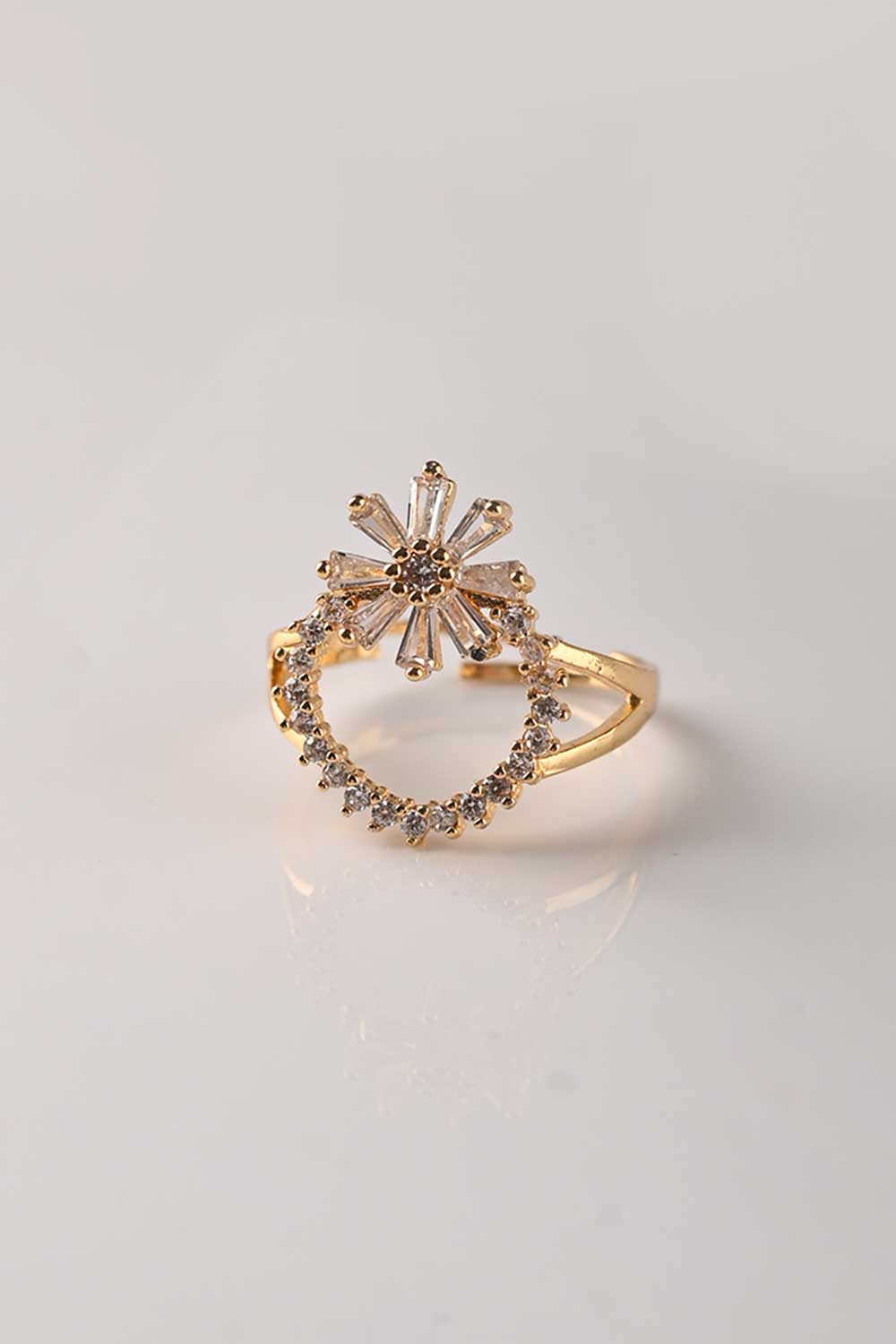 CZ-253 | queen zircon ring