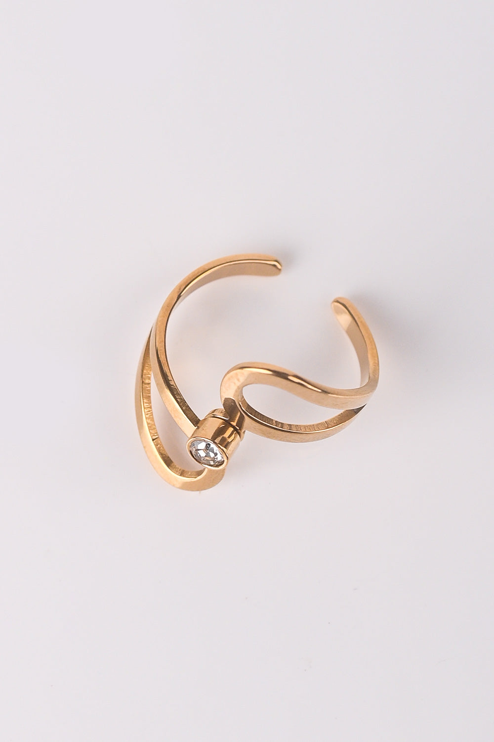 CZ-291 | Golden Loop Ring