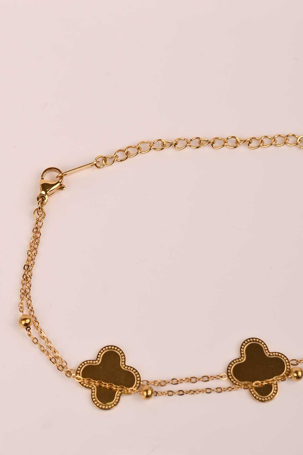 CZ-047 | golden clover bracele