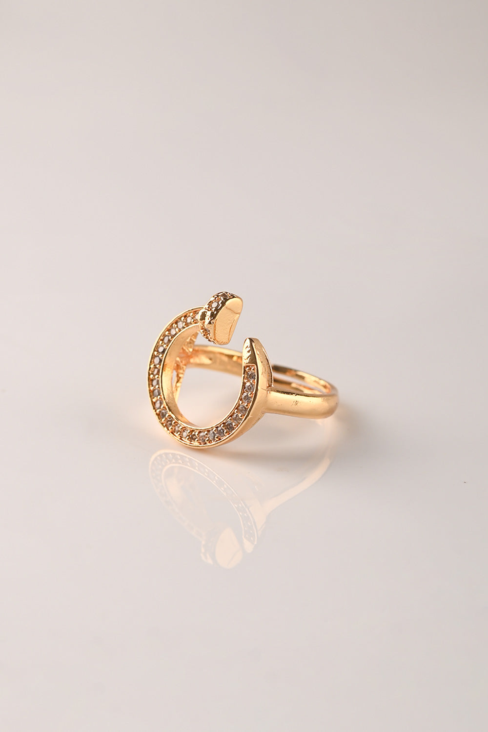 CZ-254 | nail adjustable ring