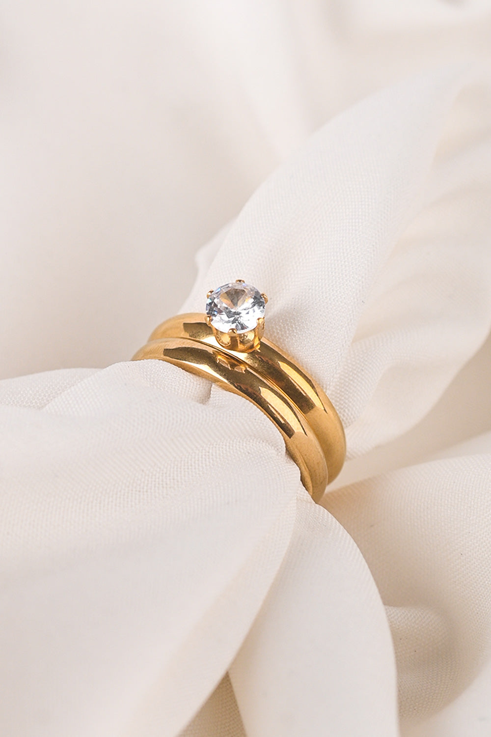 CZ-286 | Engagement Double Ring