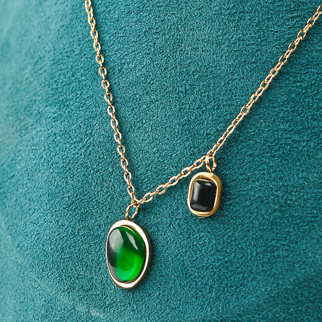 CZ-360 | Emerald Duo Pendant