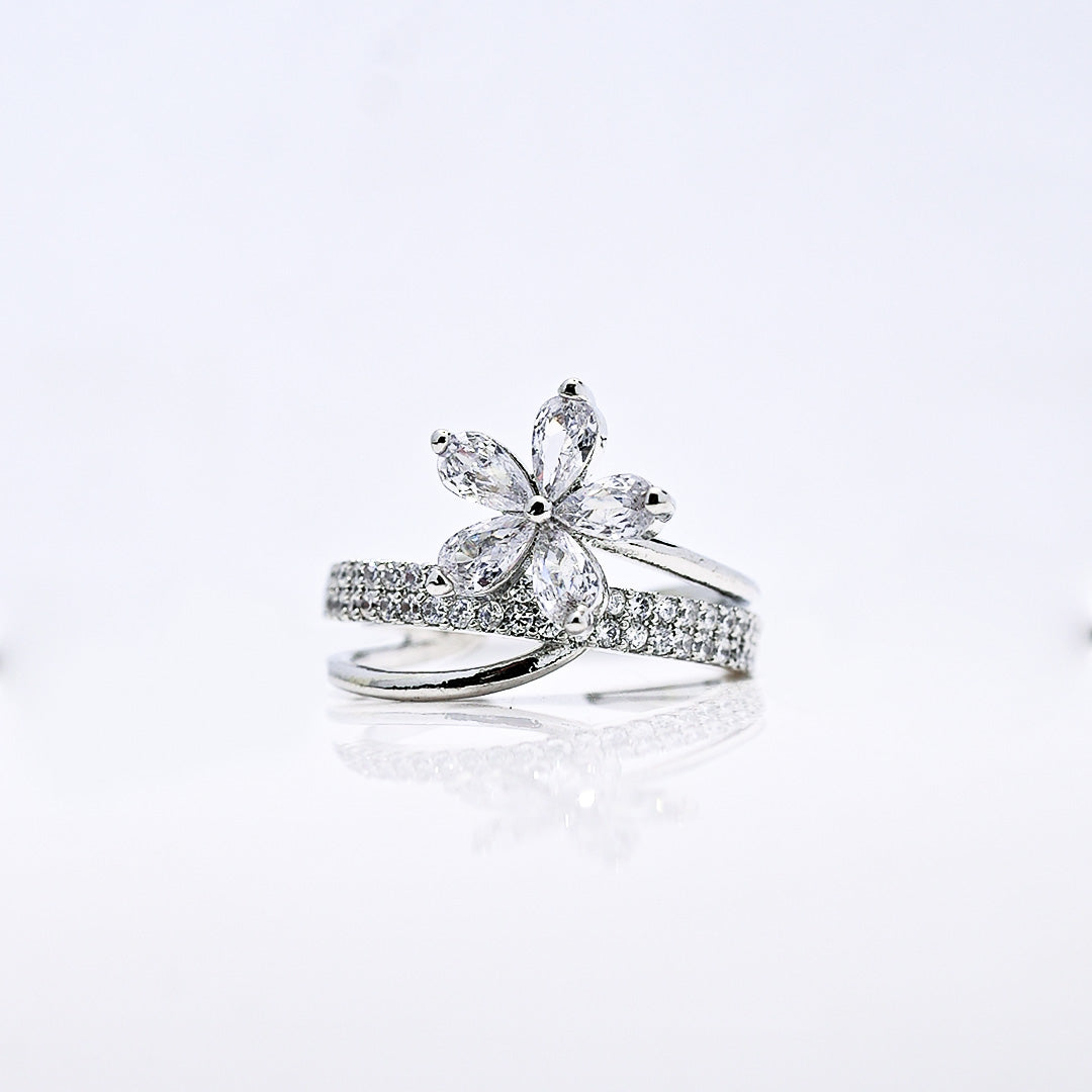 CZ-337 | Flower Ring