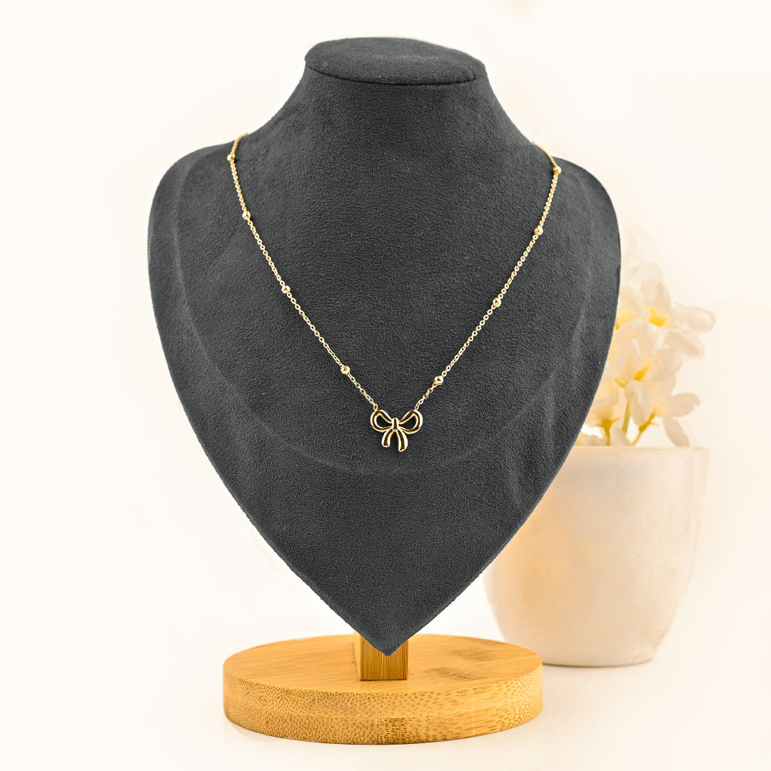 CZ-418 | Bow Necklace