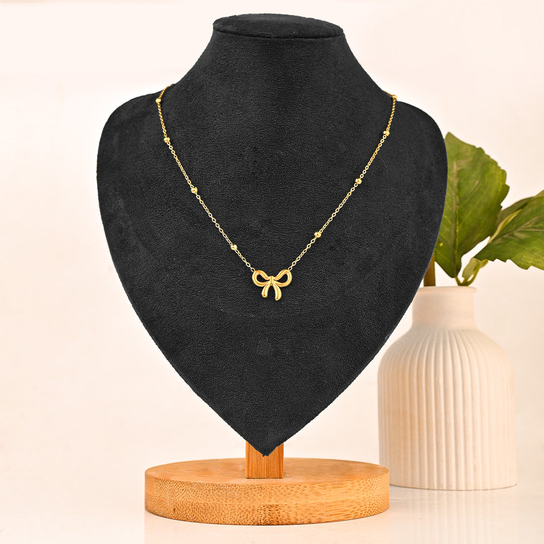 CZ-418 | Bow Necklace