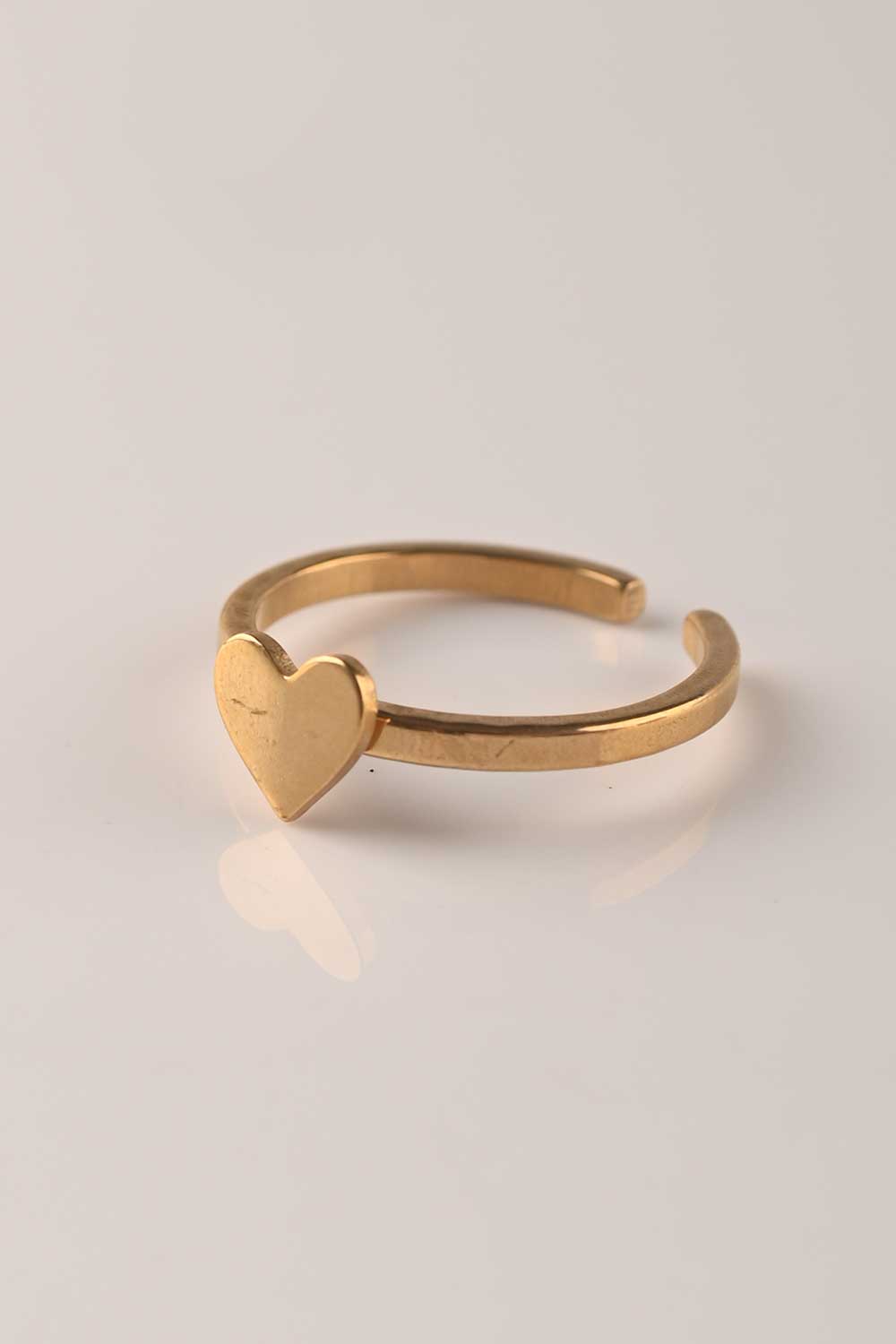 CZ-262 | golden heart couple ring