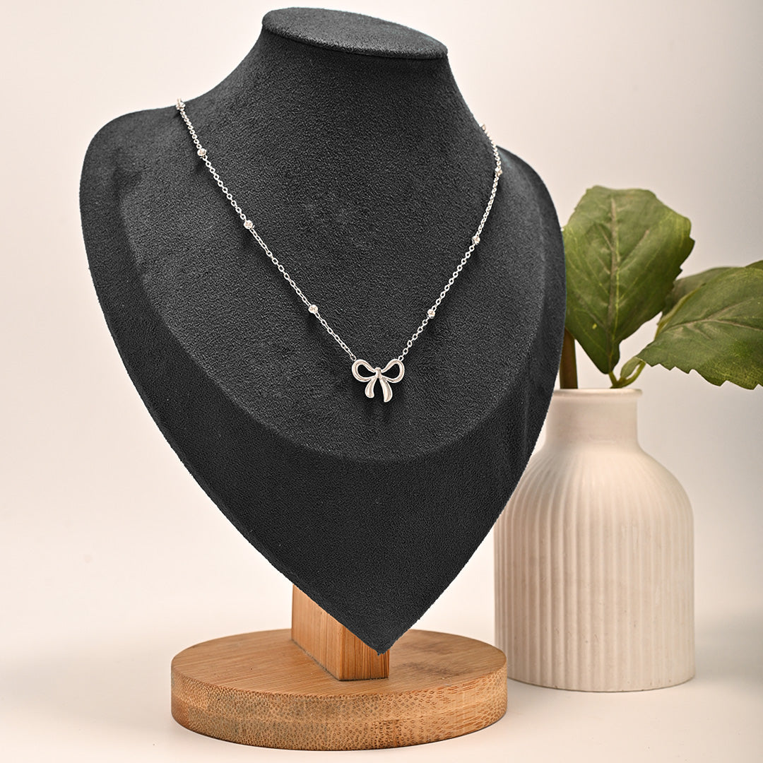 CZ-418 | Bow Necklace