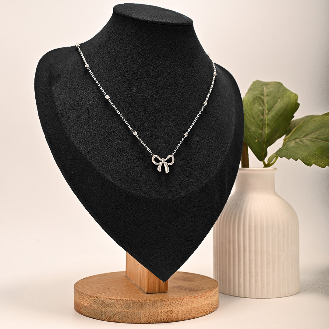 CZ-418 | Bow Necklace