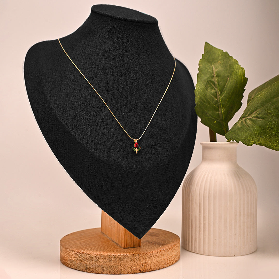 CZ-516 | Dainty Tulip Necklace