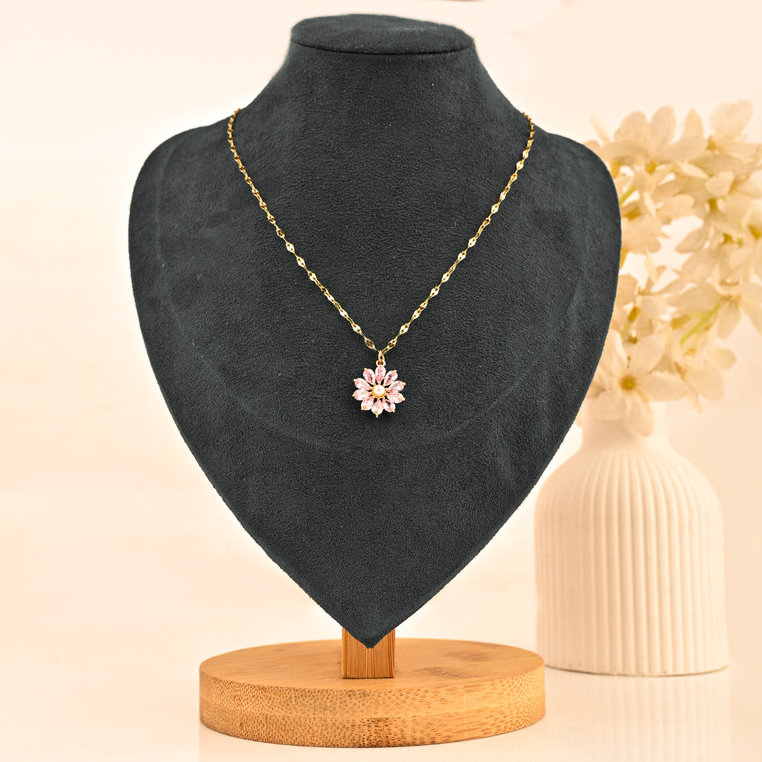 CZ-429 | Floral Necklace